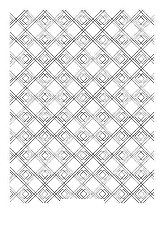 Adult Coloring Pages: Diamond Tile Printable pdf