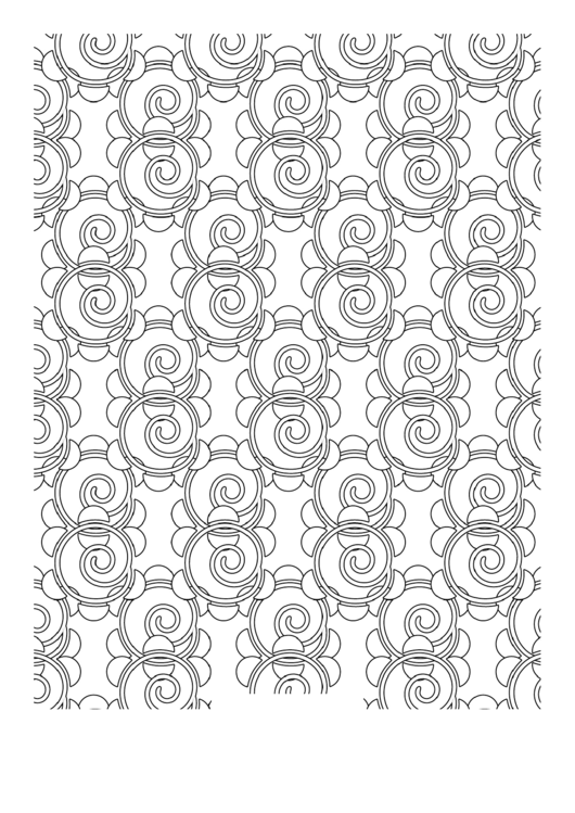 Adult Coloring Pages: Spirals printable pdf download