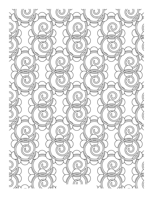 Adult Coloring Pages: Spirals Printable pdf