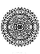 Petals Mandala Adult Coloring Page