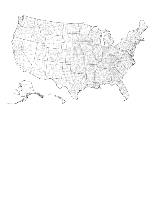 Adult Coloring Pages: Us Counties Printable pdf