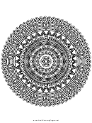 Regal Mandala Adult Coloring Page