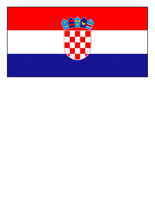 Croatia Flag Template