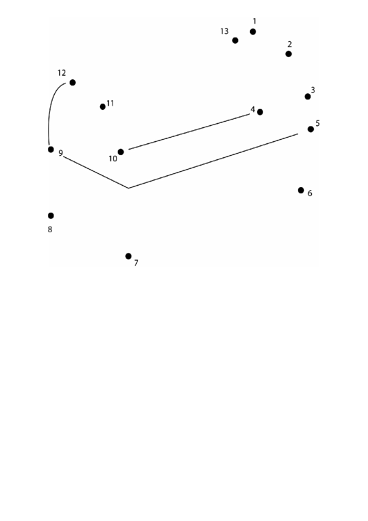 Trunk Dot-To-Dot Sheet Printable pdf