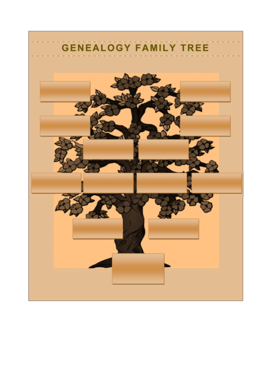 Genealogy Family Tree Template Printable pdf