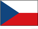 Czech Republic Flag Template