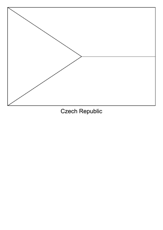 Czech Republic Flag Template printable pdf download