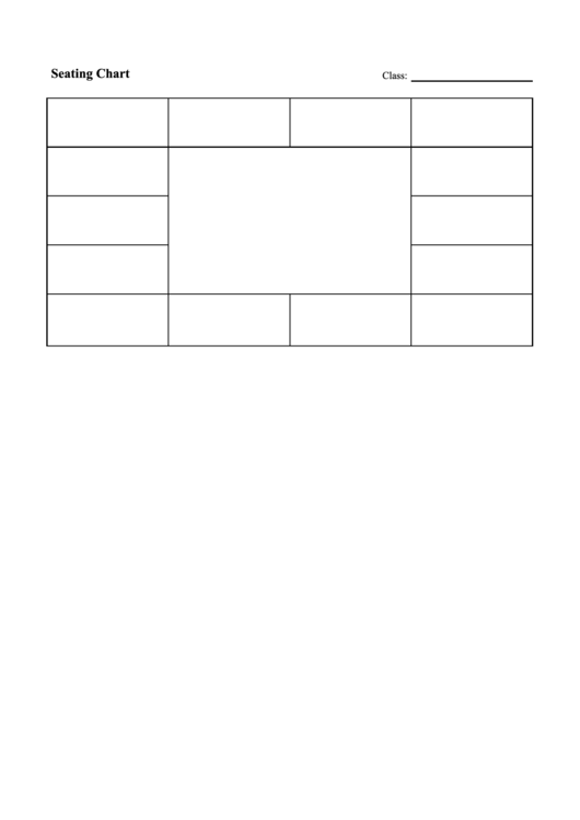 Seating Chart - Rectangle Printable pdf