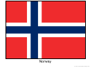 Norway Flag Template