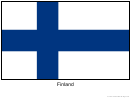 Finland Flag Template