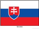 Slovakia Flag Template