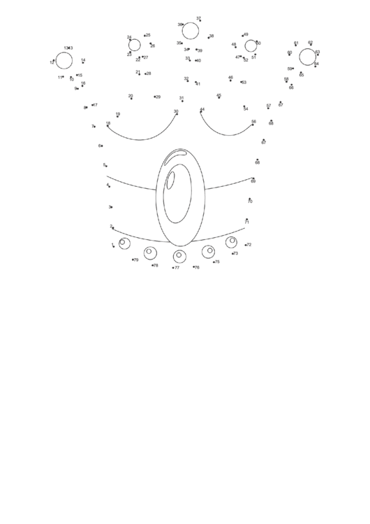 Princess Crown Dot-To-Dot Sheet Printable pdf