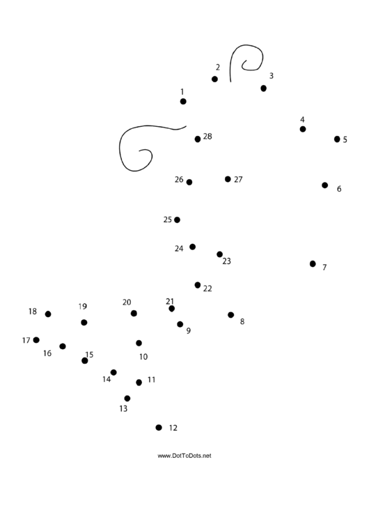 Koi Fish Dot-To-Dot Sheet Printable pdf