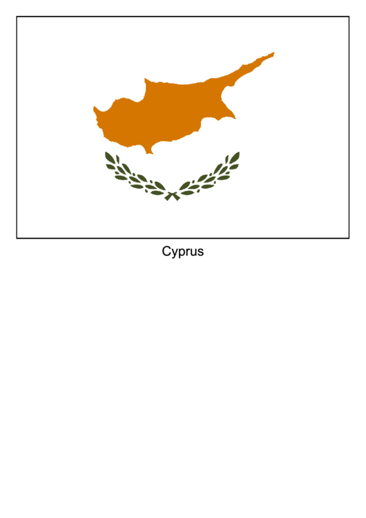 Cyprus Flag Template Printable pdf