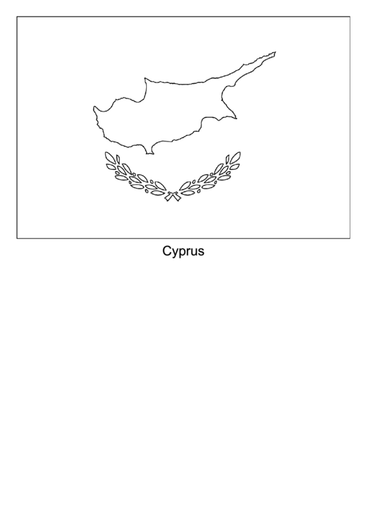 Cyprus Flag Template Printable pdf
