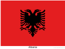 Albania Flag Template