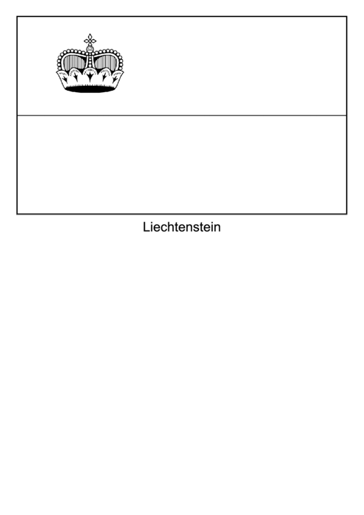 Liechtenstein Flag Template Printable pdf