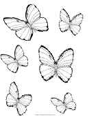Butterfly Coloring Sheet