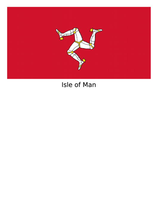 Isle Of Man Flag Template Printable pdf