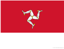 Isle Of Man Flag Template