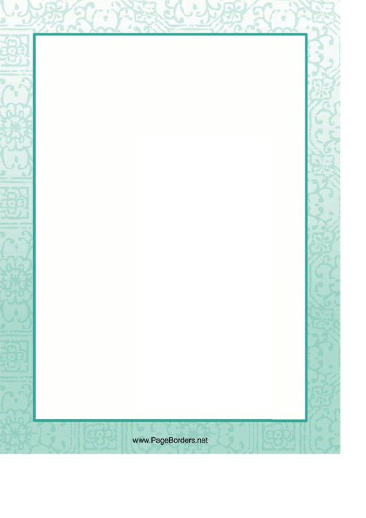 Pale Border Template Printable pdf