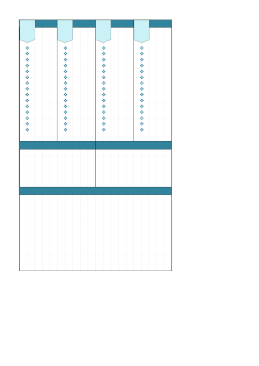Blank To Do List In Blue Printable pdf