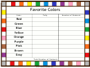 Favorite Colors Chart Tally