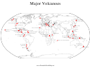 Major Volcanoes Map