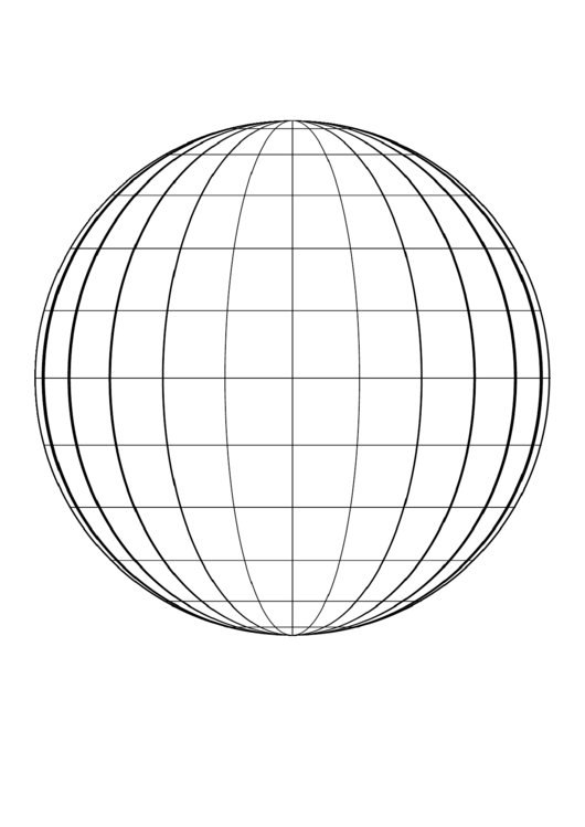 Globe Template Printable pdf