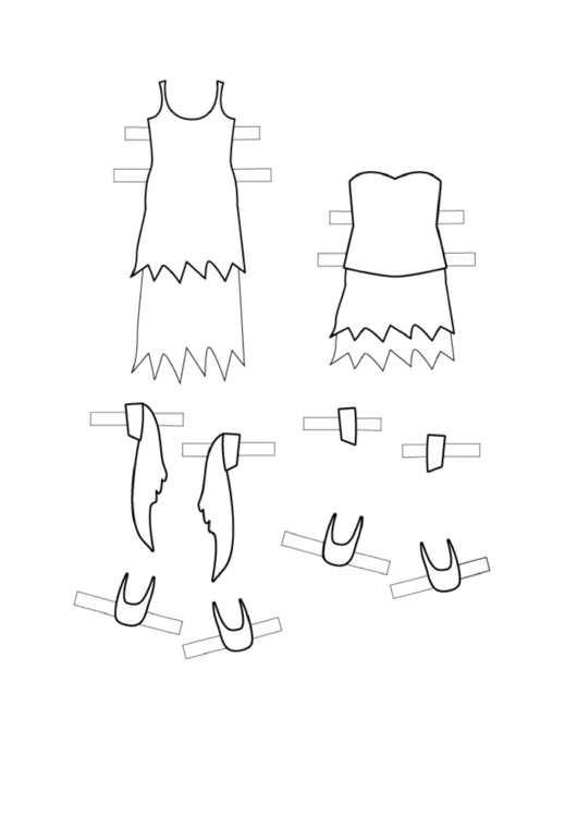 Fairy Paper Doll Outfits To Color Printable pdf