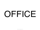 Office Sign Template