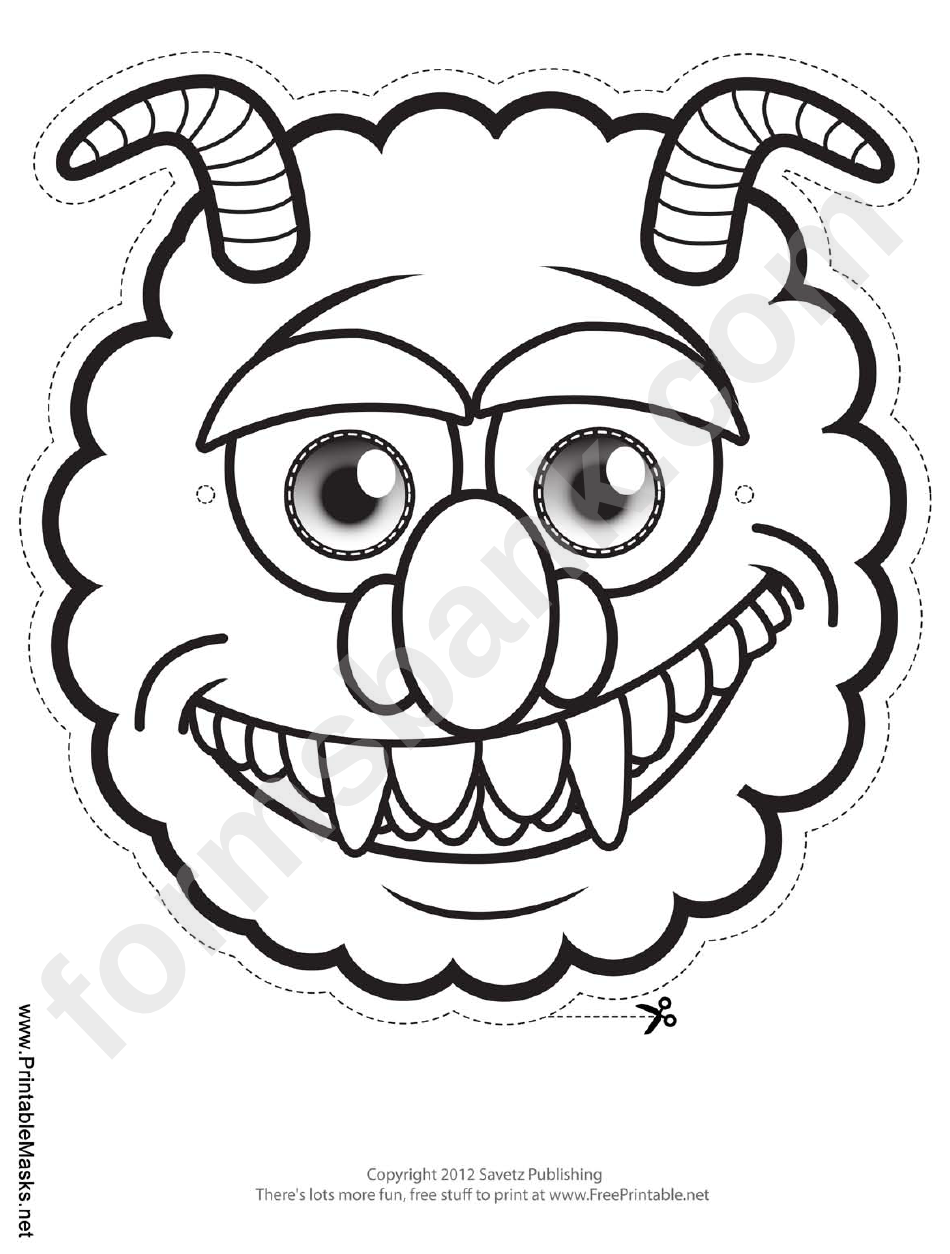 doodle monster with horn