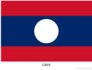 Laos Flag Template