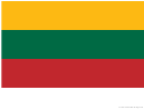 Lithuania Flag Template