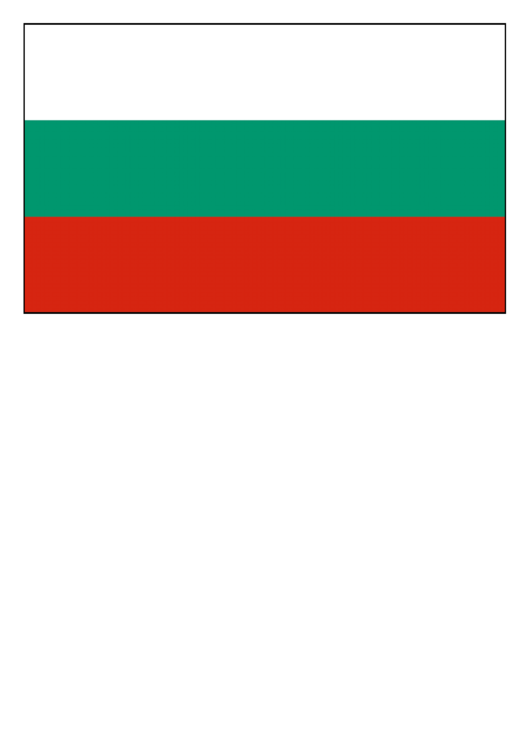 Bulgaria Flag Template Printable pdf