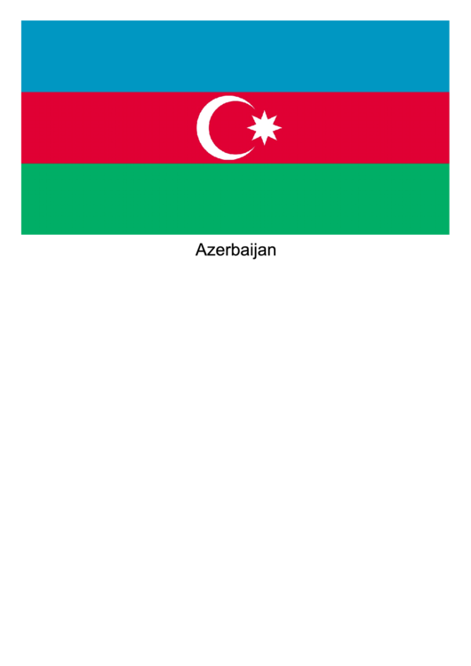 Azerbaijan Flag Template
