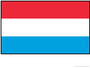 Luxembourg Flag Template