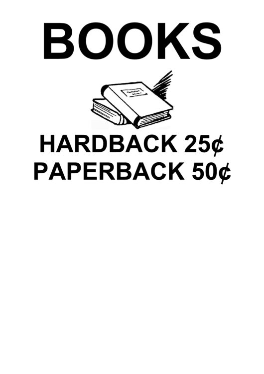 Books Prices Sign Printable pdf