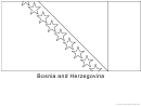 Bosnia And Herzegovina Flag Template