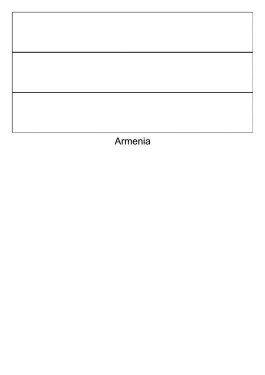 Armenia Flag Template printable pdf download