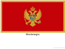 Montenegro Flag Template