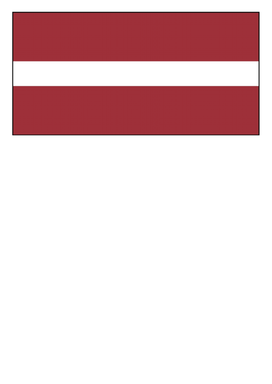 Latvia Flag Template Printable pdf
