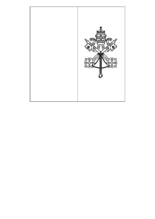 Vatican City Flag Template Printable pdf