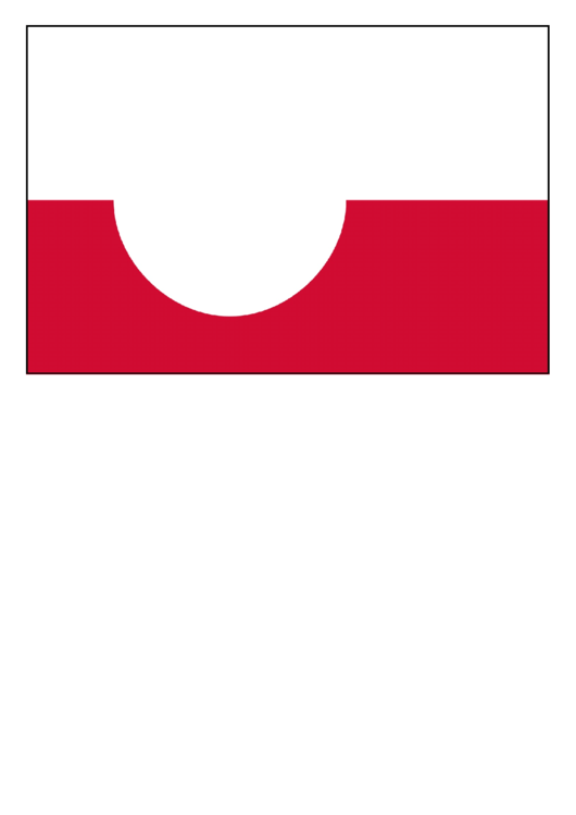 Greenland Flag Template Printable pdf