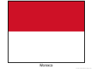 Monaco Flag Template