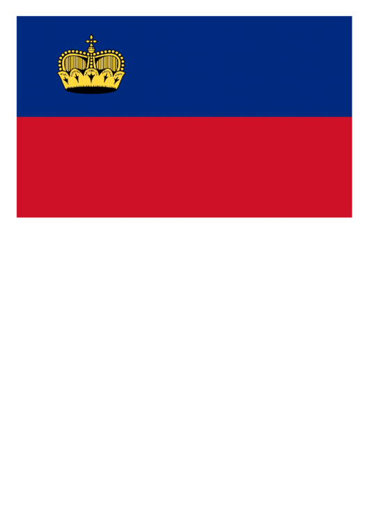 Liechtenstein Flag Template Printable pdf