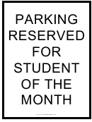 Student Parking Only