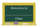 Welcome Class Sign Template