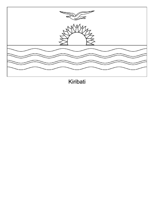 Kiribati Flag Template Printable pdf