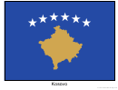 Kosovo Flag Template